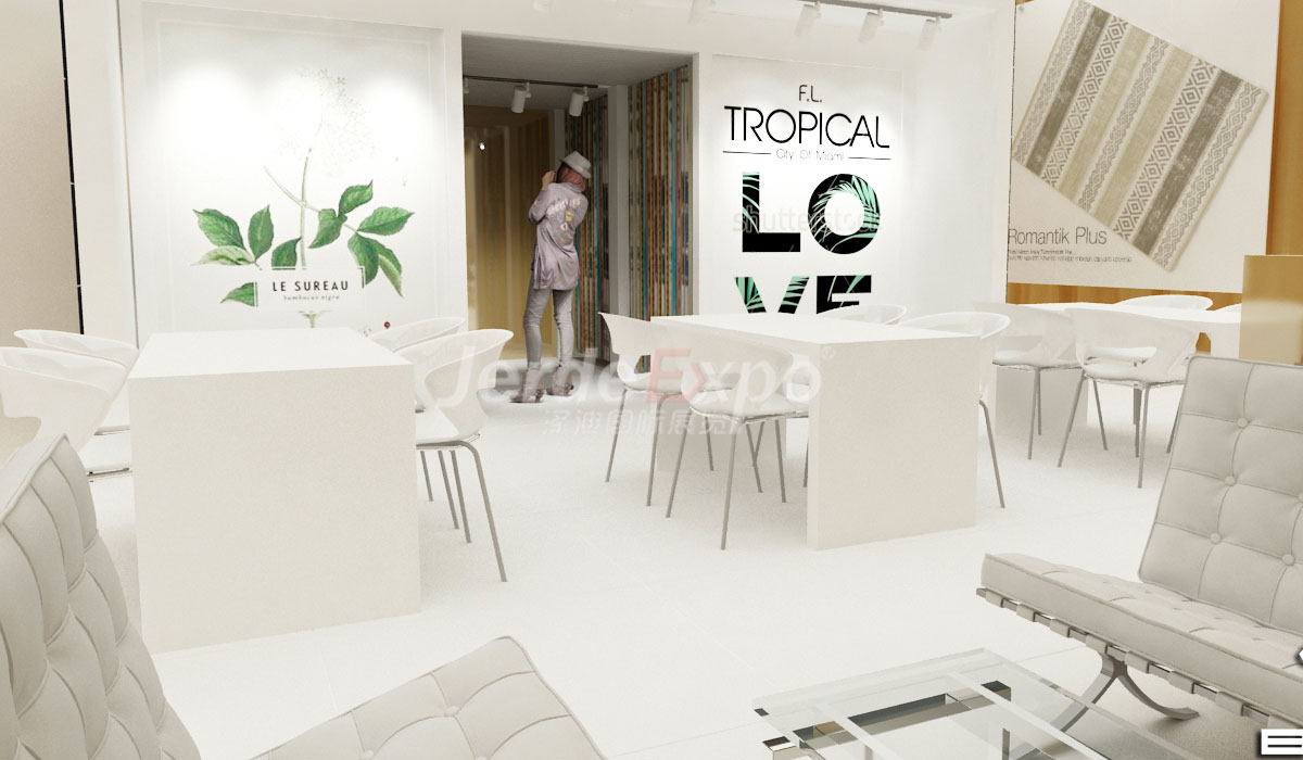 韓國展廳設計效果圖