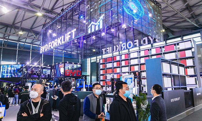 上海400㎡物流雙層展臺設計搭建